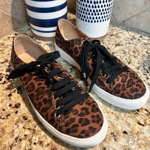 Loft Cheetah Print Tennis Shoes Size 8M